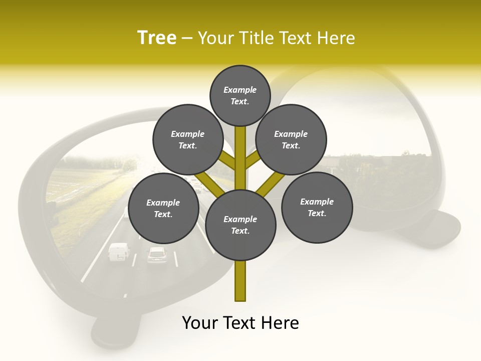 Riflesso Lenti Concetto PowerPoint Template