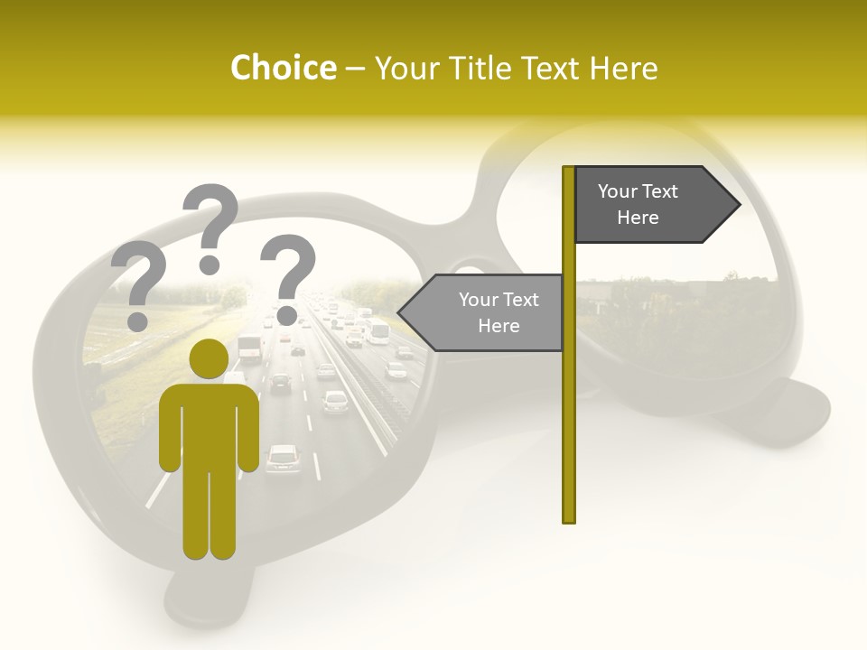 Riflesso Lenti Concetto PowerPoint Template