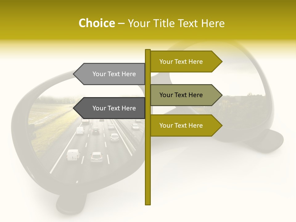 Riflesso Lenti Concetto PowerPoint Template