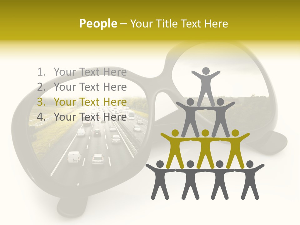 Riflesso Lenti Concetto PowerPoint Template