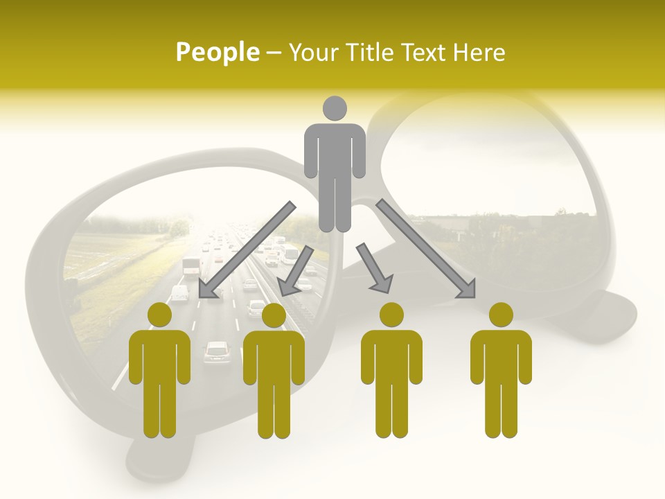 Riflesso Lenti Concetto PowerPoint Template