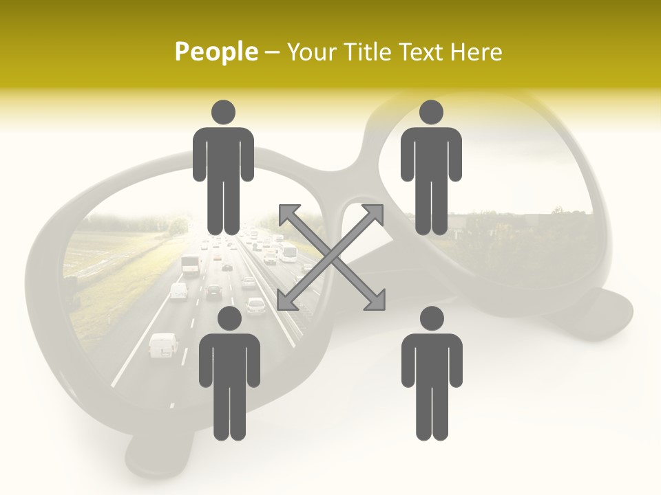 Riflesso Lenti Concetto PowerPoint Template