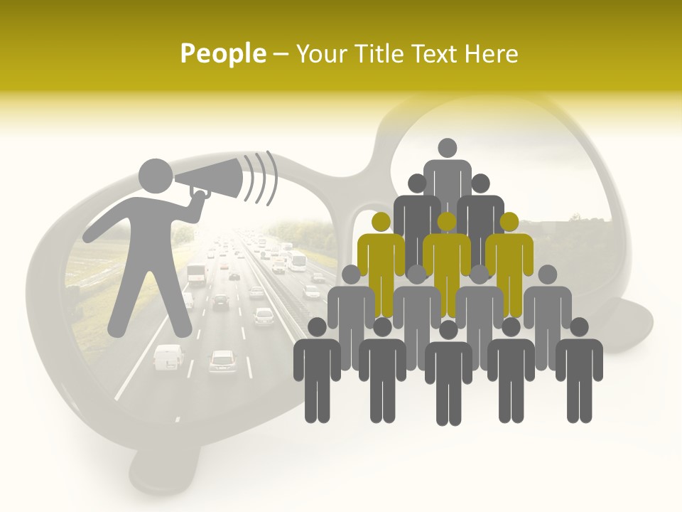 Riflesso Lenti Concetto PowerPoint Template