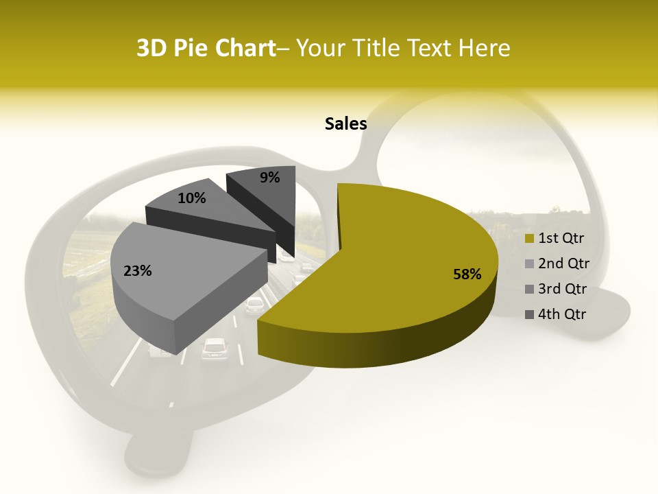 Riflesso Lenti Concetto PowerPoint Template