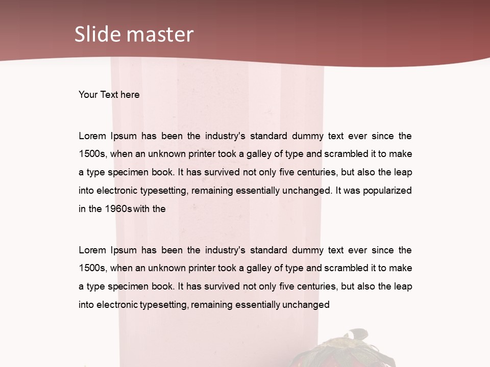 Glass Breakfast Drink PowerPoint Template