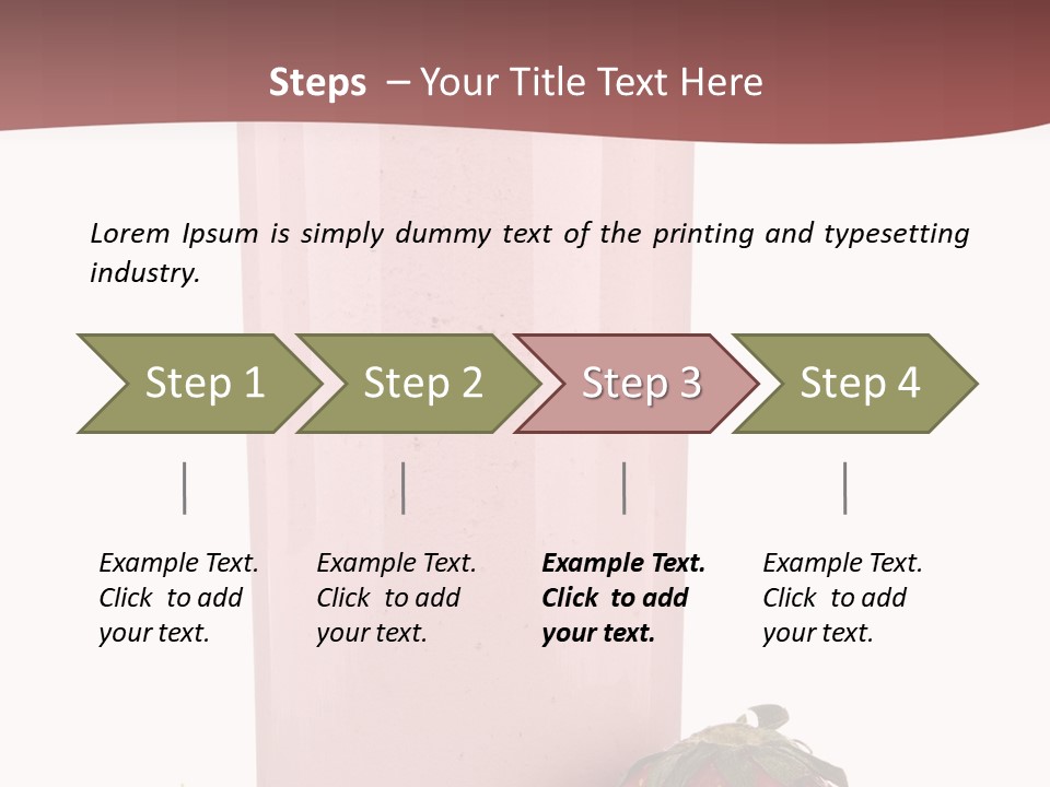 Glass Breakfast Drink PowerPoint Template