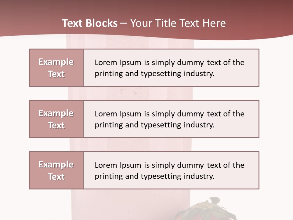 Glass Breakfast Drink PowerPoint Template