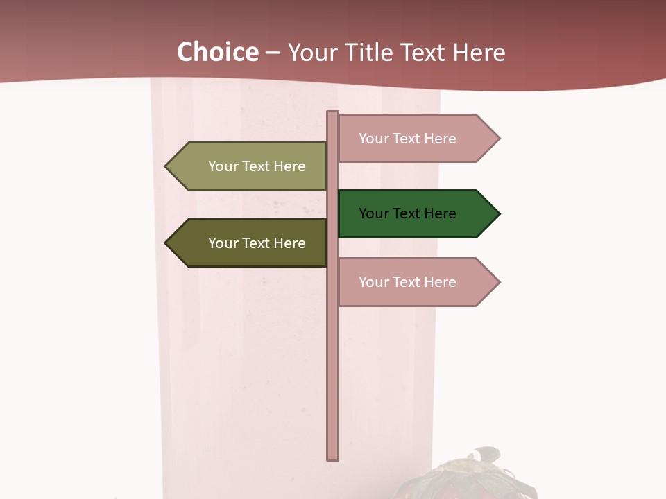 Glass Breakfast Drink PowerPoint Template