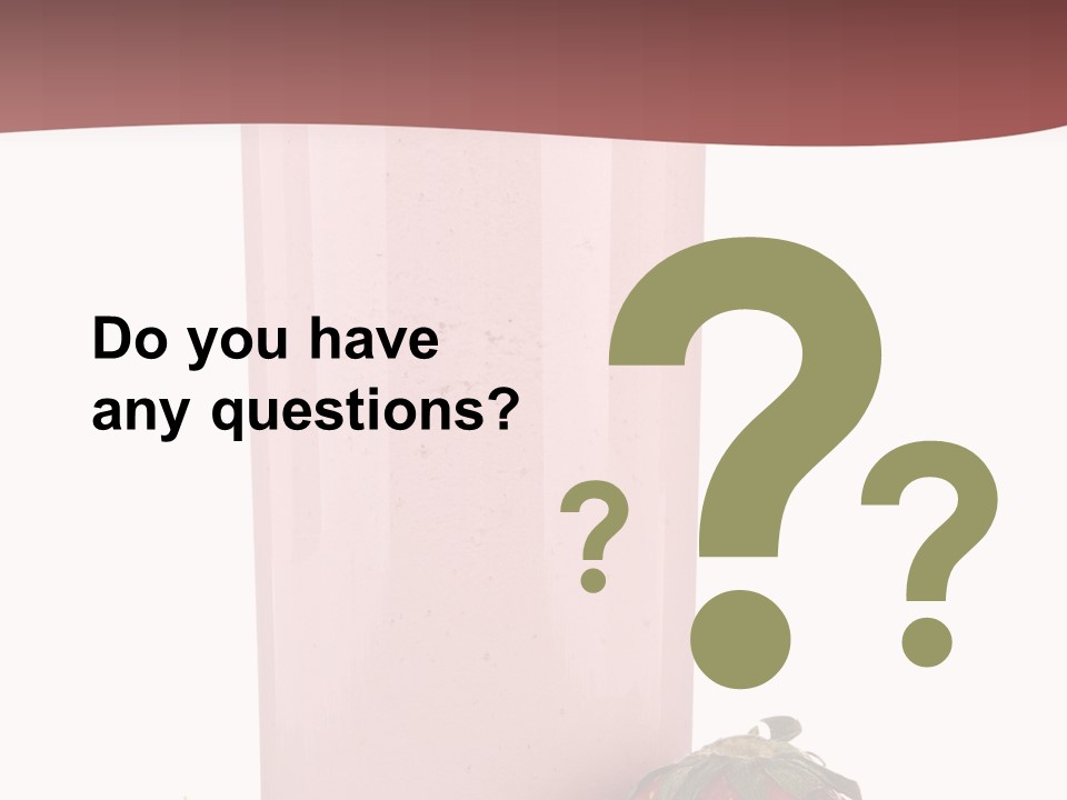 Glass Breakfast Drink PowerPoint Template