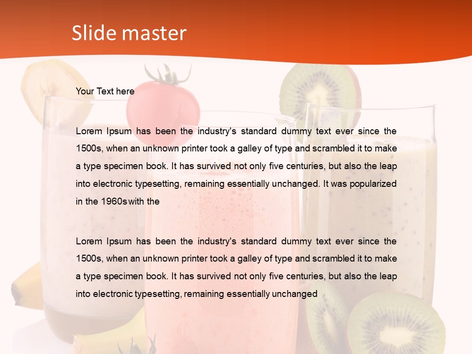 Banana Kiwi Diet PowerPoint Template