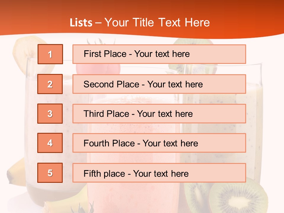 Banana Kiwi Diet PowerPoint Template