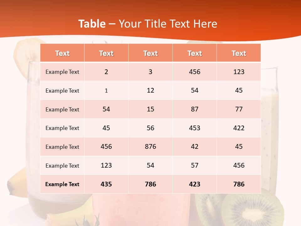 Banana Kiwi Diet PowerPoint Template