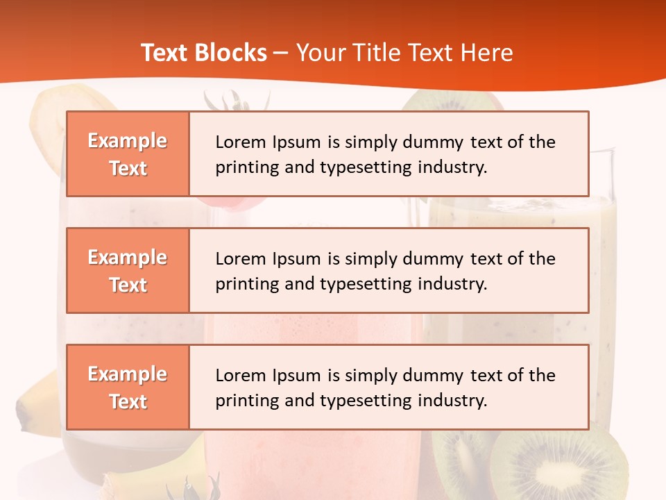 Banana Kiwi Diet PowerPoint Template