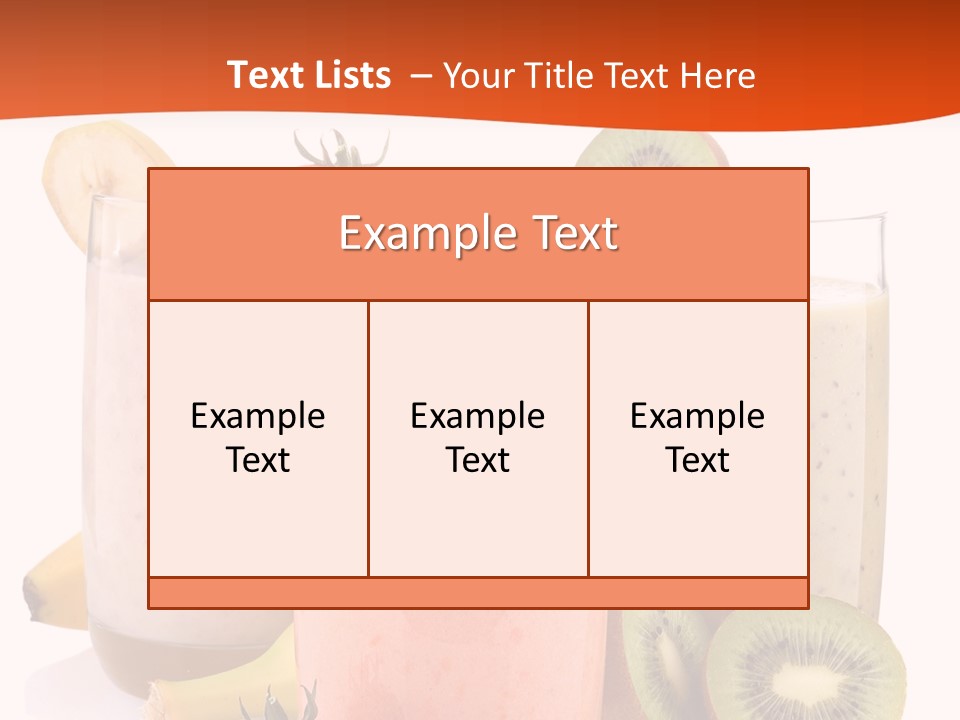 Banana Kiwi Diet PowerPoint Template