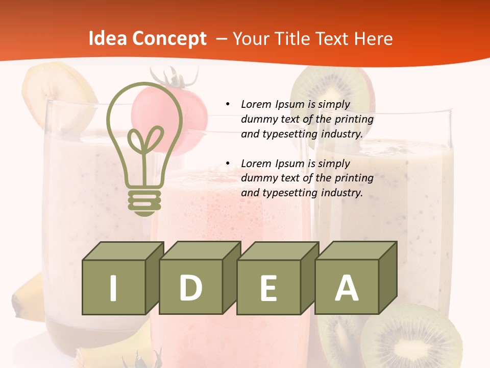 Banana Kiwi Diet PowerPoint Template