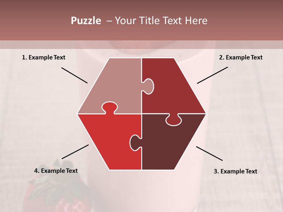 Drink Juicy Strawberry PowerPoint Template