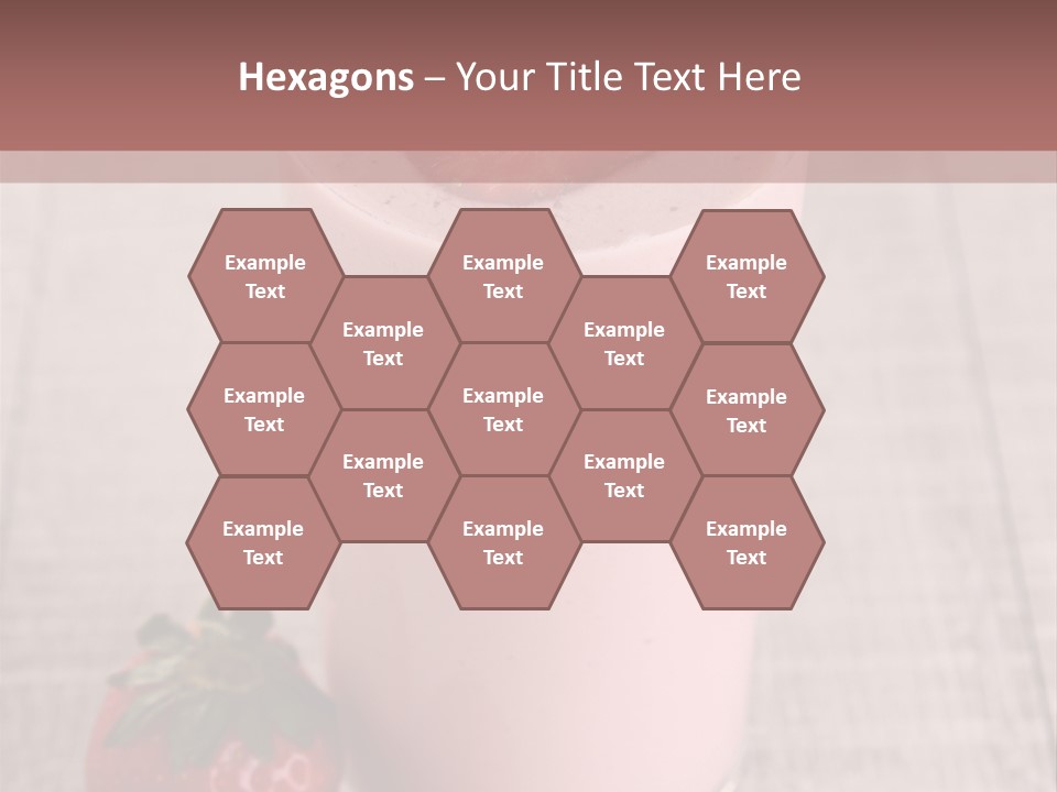 Drink Juicy Strawberry PowerPoint Template