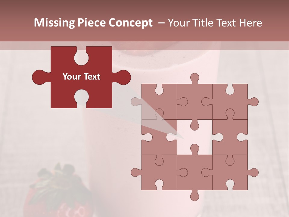 Drink Juicy Strawberry PowerPoint Template