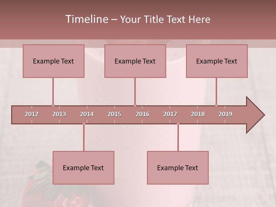 Drink Juicy Strawberry PowerPoint Template
