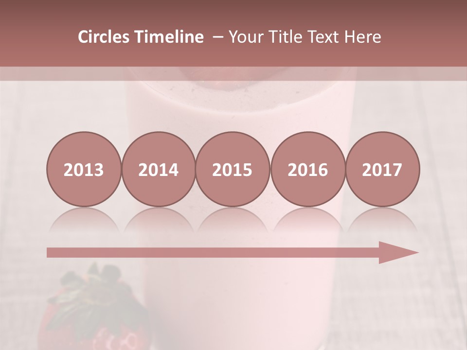 Drink Juicy Strawberry PowerPoint Template