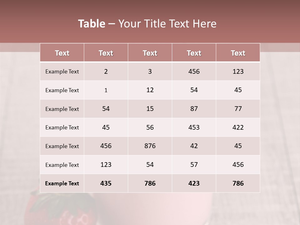 Drink Juicy Strawberry PowerPoint Template