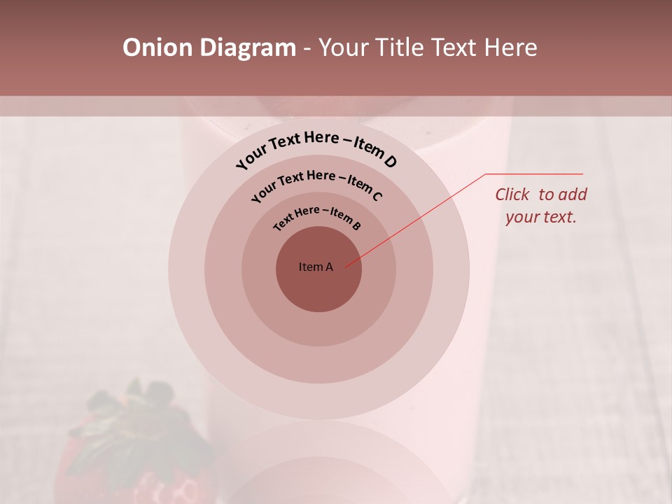 Drink Juicy Strawberry PowerPoint Template