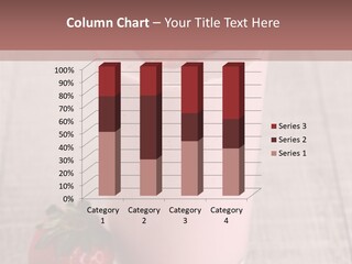 Drink Juicy Strawberry PowerPoint Template