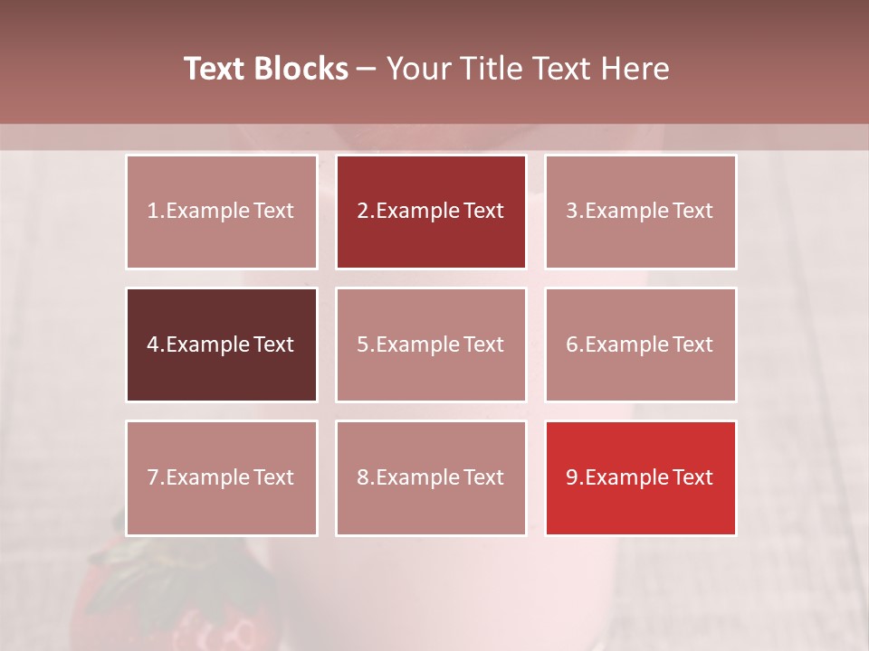 Drink Juicy Strawberry PowerPoint Template