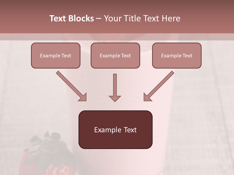 Drink Juicy Strawberry PowerPoint Template