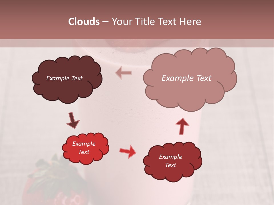 Drink Juicy Strawberry PowerPoint Template