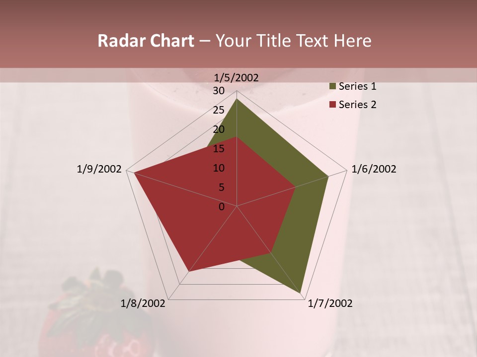 Drink Juicy Strawberry PowerPoint Template