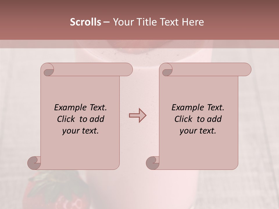 Drink Juicy Strawberry PowerPoint Template