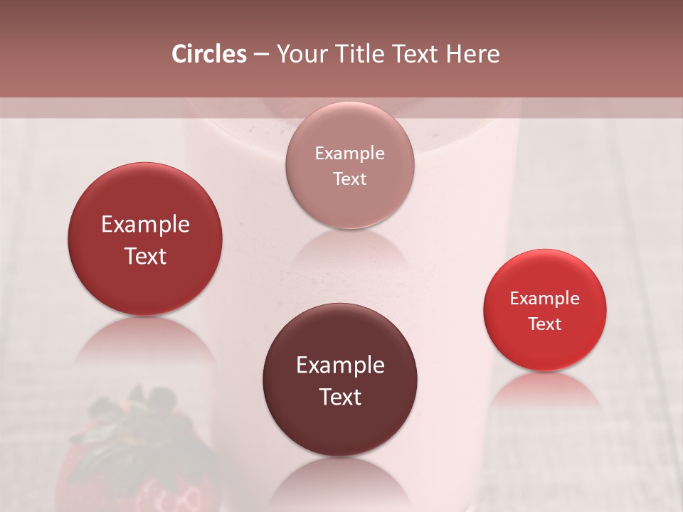 Drink Juicy Strawberry PowerPoint Template