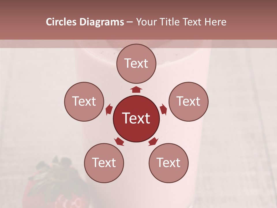 Drink Juicy Strawberry PowerPoint Template