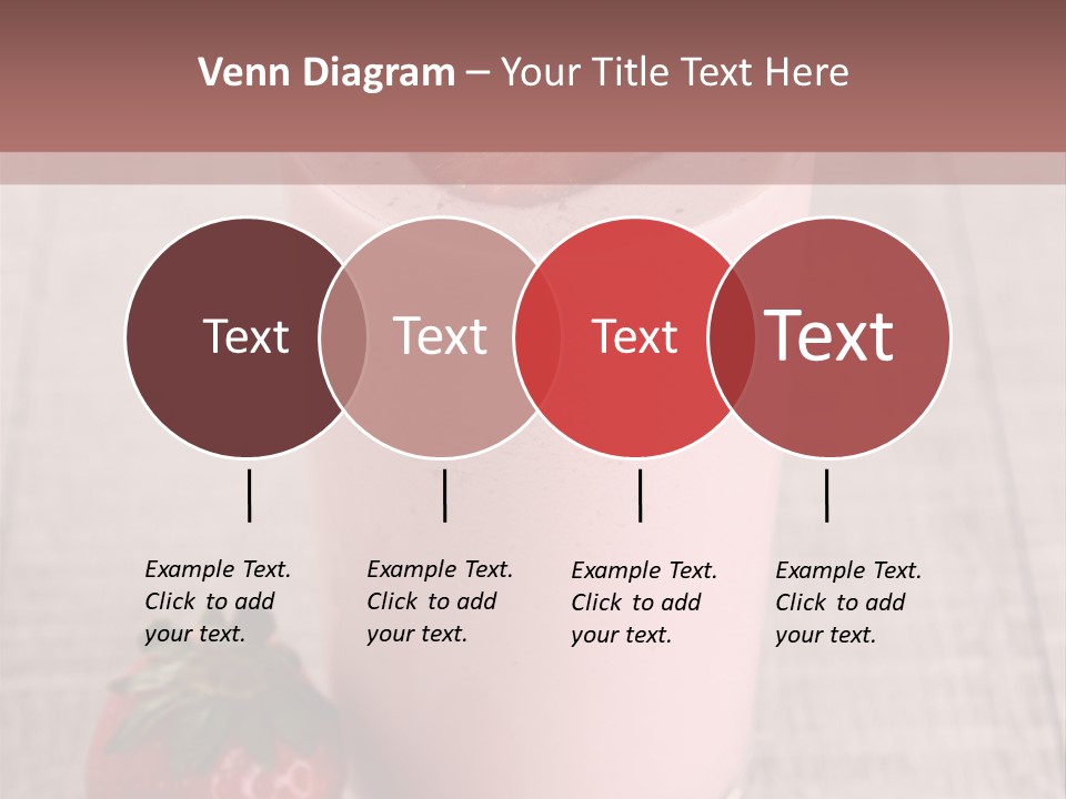 Drink Juicy Strawberry PowerPoint Template