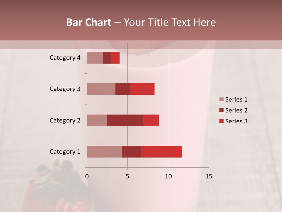 Drink Juicy Strawberry PowerPoint Template