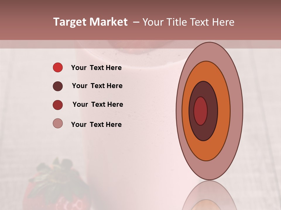 Drink Juicy Strawberry PowerPoint Template