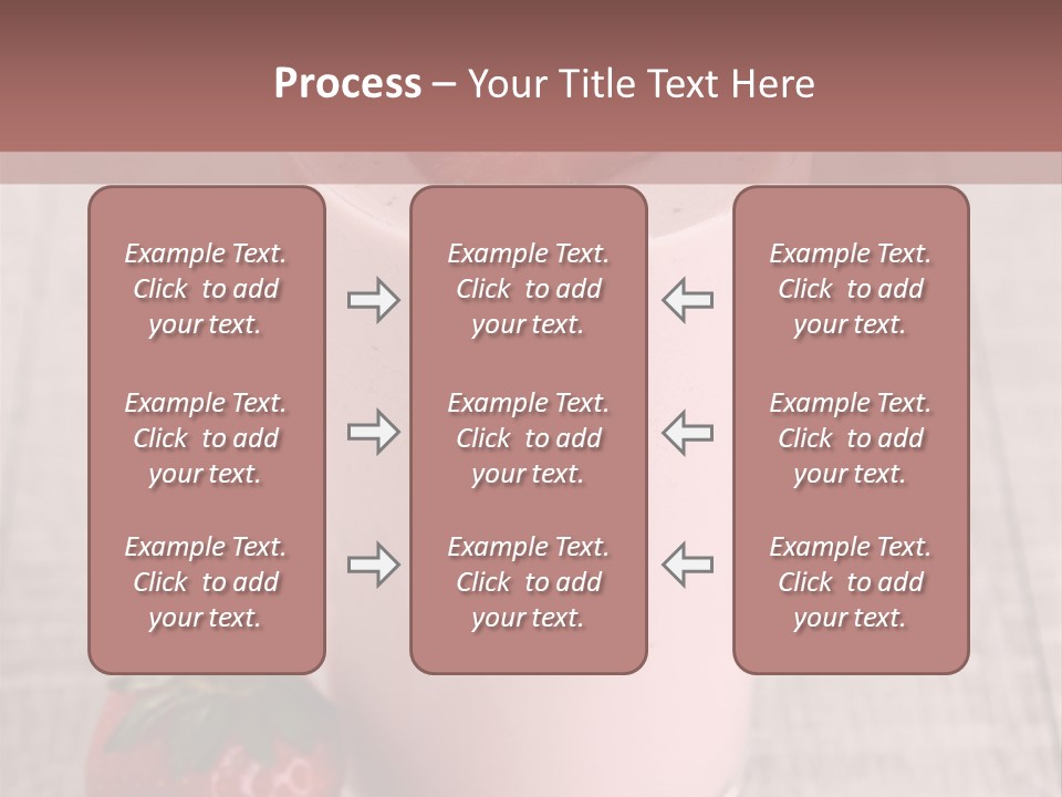 Drink Juicy Strawberry PowerPoint Template