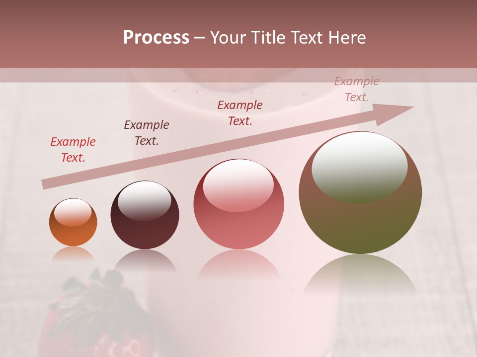 Drink Juicy Strawberry PowerPoint Template