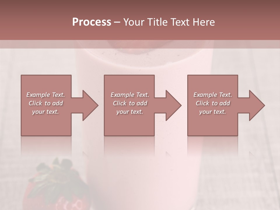 Drink Juicy Strawberry PowerPoint Template
