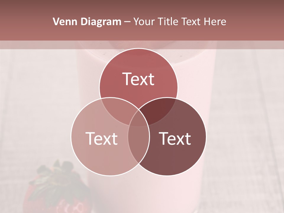 Drink Juicy Strawberry PowerPoint Template