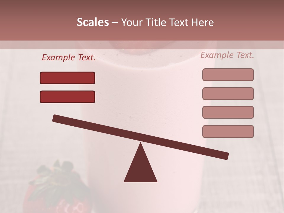 Drink Juicy Strawberry PowerPoint Template