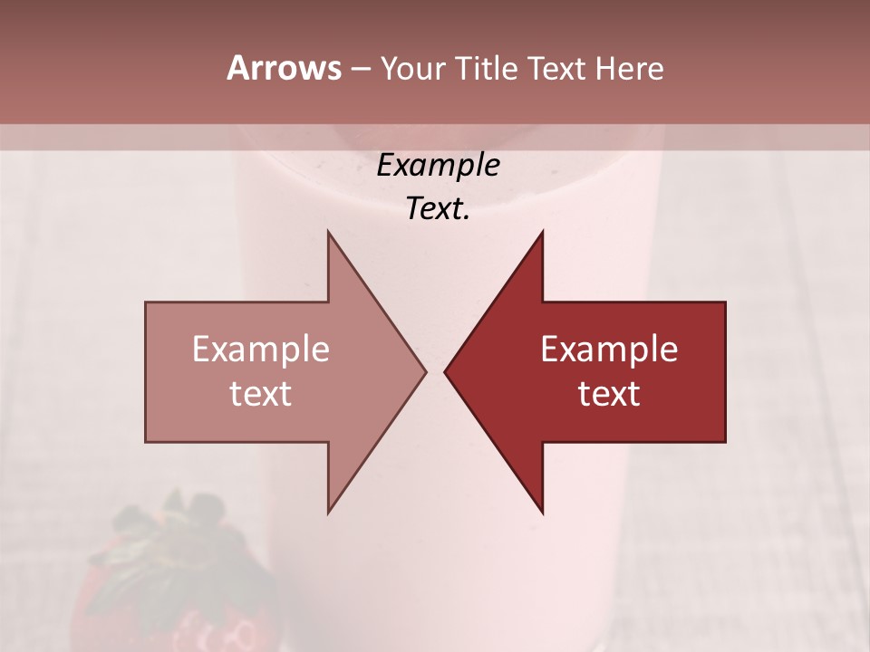 Drink Juicy Strawberry PowerPoint Template