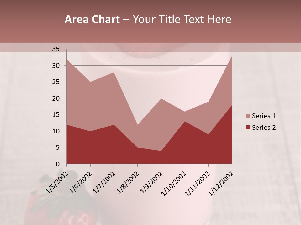Drink Juicy Strawberry PowerPoint Template