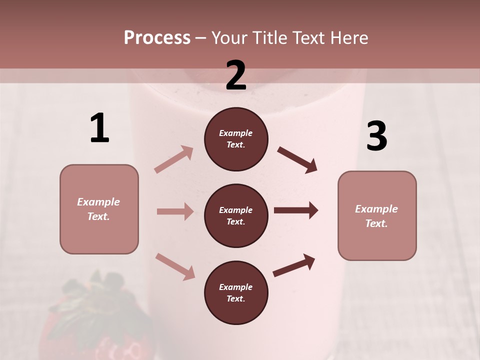 Drink Juicy Strawberry PowerPoint Template