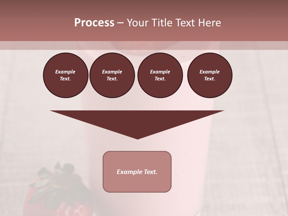 Drink Juicy Strawberry PowerPoint Template