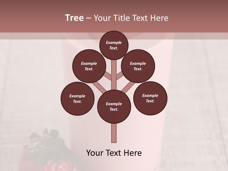 Drink Juicy Strawberry PowerPoint Template
