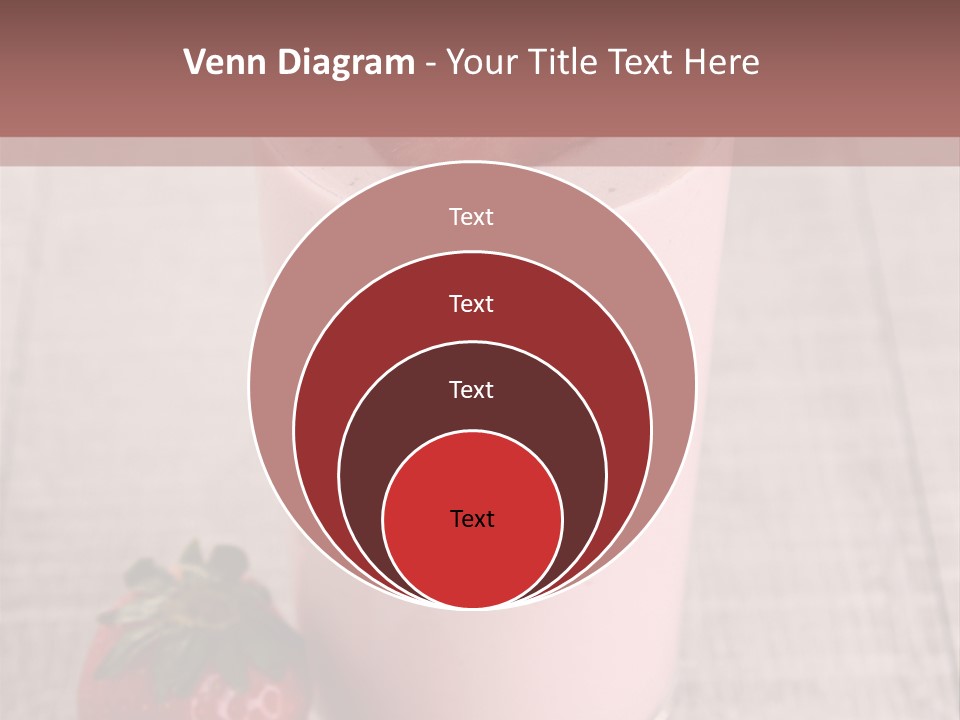 Drink Juicy Strawberry PowerPoint Template