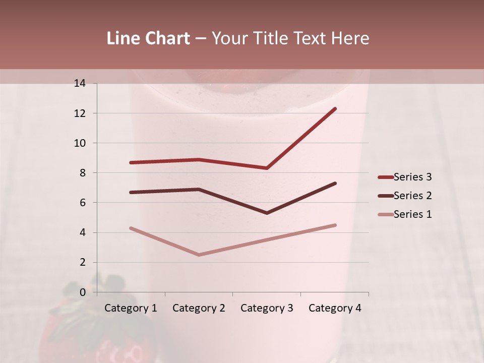 Drink Juicy Strawberry PowerPoint Template