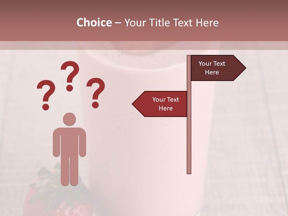 Drink Juicy Strawberry PowerPoint Template